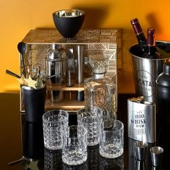 Home Déco Factory Coffret Cocktail 4 Pièces Noir -SEMA DESIGN Magasin 626721 FRN04 WEB