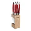 AMEFA Bloc 6 Couteaux Steak En Acier Rouge - Tradition -SEMA DESIGN Magasin 627760 FRN01 WEB