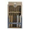 AMEFA Coffret 6 Couteaux Steak En Acier Mixes Nature - Eclat -SEMA DESIGN Magasin 644583 FRN01 WEB