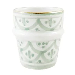 Chabi Chic Tasse Vert Amande Or H7cm - Zwak