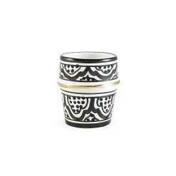 Chabi Chic Tasse Noir Et Or H7cm - Zwak