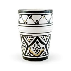 Chabi Chic Tasse Noir Or H9cm - Beldi Zwak