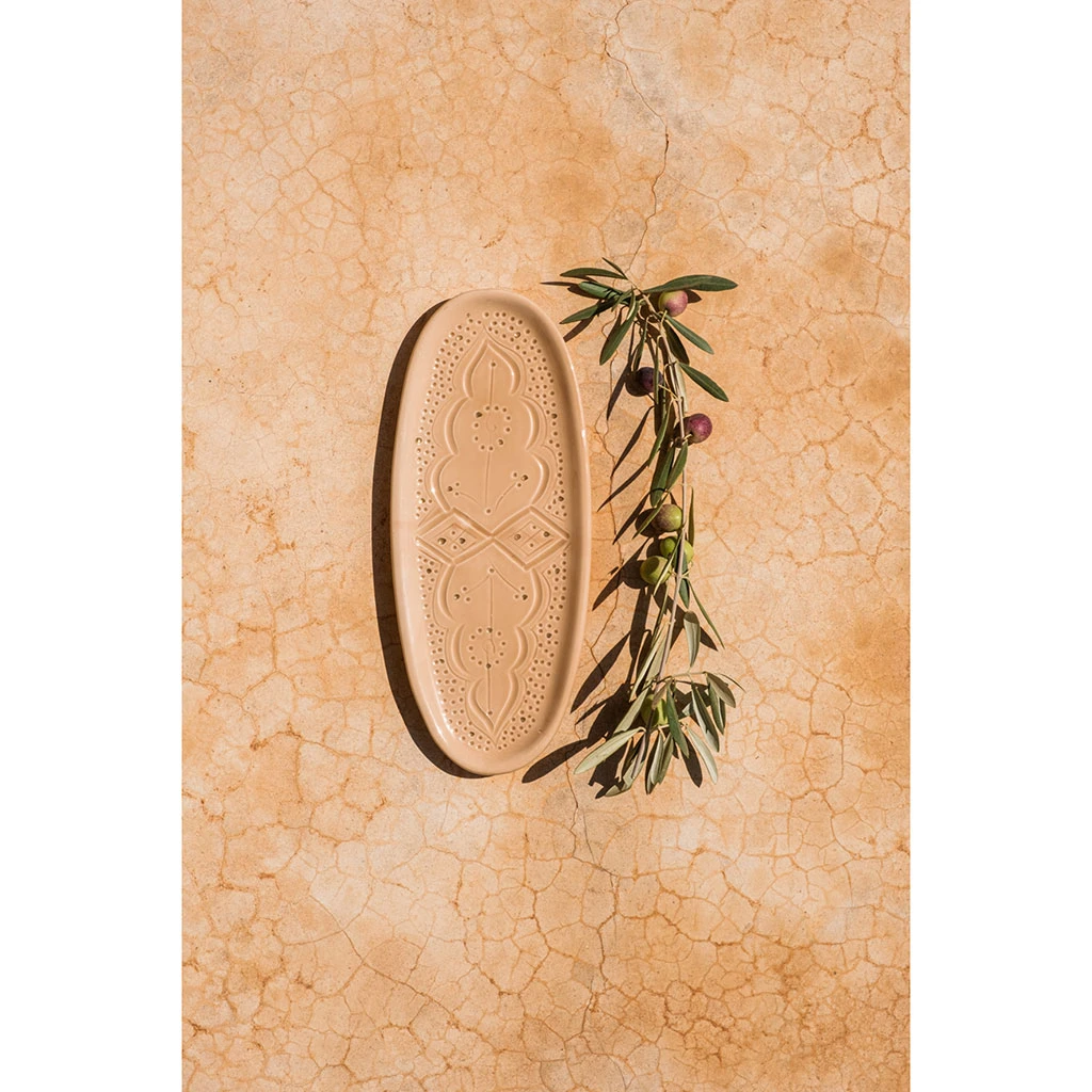 Chabi Chic Plateau Sable Or 12x31cm - Empreintes 4 Chabi Chic Plateau Sable Or 12x31cm - Empreintes – Image 2