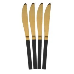 Home Déco Factory Menagère 16 Pieces Doré Et Noir En Acier Inoxydable -SEMA DESIGN Magasin 646265 FRN05 WEB