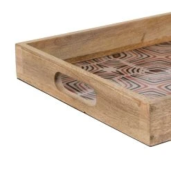 SEMA DESIGN Plateau Caffes Gris En Manguier -SEMA DESIGN Magasin 73316 DET03 WEB