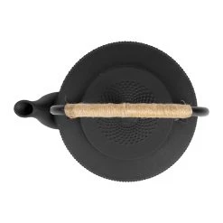 SEMA DESIGN Theiere En Fonte Noir Avec Anse Corde - Point -SEMA DESIGN Magasin 74007 DET03 WEB