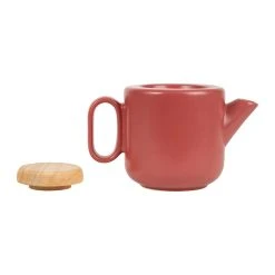 SEMA DESIGN Théière En Grès Rouge Mat Avec Filtre - Baltika -SEMA DESIGN Magasin 74076 DET03 WEB