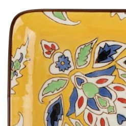 SEMA DESIGN Lot De 4 Plats En Grès Multicolore - Orchila -SEMA DESIGN Magasin 74371 DET01 WEB