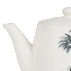 SEMA DESIGN Theiere Papaye Du Brazi Blanc Et Gris 85cl En Porcelaine -SEMA DESIGN Magasin 74534 DET03 WEB