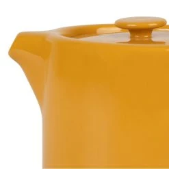 SEMA DESIGN Théière En Grès Moutarde Et Banbou Avec Filtre - Nordika -SEMA DESIGN Magasin 74640 DET02 WEB
