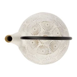 SEMA DESIGN Théière En Fonte Blanc Et Dorée - Lotus -SEMA DESIGN Magasin 74665 DET03 WEB