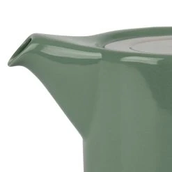 SEMA DESIGN Theiere En Grès Vert Avec Filtre Plate - Design -SEMA DESIGN Magasin 74669 DET03 WEB