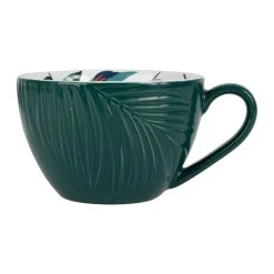 SEMA DESIGN Tasse The Et Sous-tasse X4 Cof Pep's Pop Emeraude Et Corail 25cl -SEMA DESIGN Magasin 74690 DET02 WEB