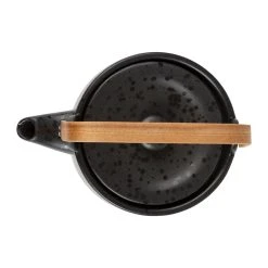 SEMA DESIGN Théière En Grès Noir Avec Filtre Plate - Scana -SEMA DESIGN Magasin 74886 DET02 WEB