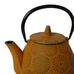 SEMA DESIGN Théière En Fonte Jaune Et Noir - Lotus -SEMA DESIGN Magasin 75128 DET02 WEB