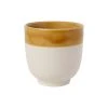 SEMA DESIGN Gobelet En Grès Moutarde Et Blanc - Crakel -SEMA DESIGN Magasin 75138 DEB WEB