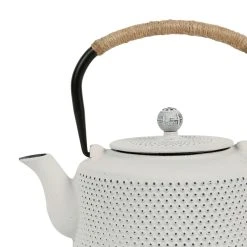 SEMA DESIGN Theiere En Fonte émaillé Point Blanc Avec Filtre -SEMA DESIGN Magasin 75610 DET02 WEB