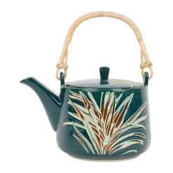 SEMA DESIGN Theiere En Grès émeraude Avec Filtre - Tropic'art