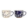 SEMA DESIGN Lot De 2 Tasses En Grès Indigo Et Blanc - Eterra -SEMA DESIGN Magasin 75704 DEB WEB