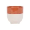 SEMA DESIGN Gobelet En Grès Terracotta Et Blanc - Crakel -SEMA DESIGN Magasin 75733 DEB WEB