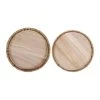 SEMA DESIGN Lot De 2 Plateaux En Jonc De Mer Et Bois -SEMA DESIGN Magasin 75909 DEB WEB