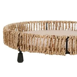 SEMA DESIGN Lot De 2 Plateaux En Jonc De Mer Et Bois -SEMA DESIGN Magasin 75909 DET02 WEB