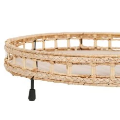 SEMA DESIGN Lot De 2 Plateaux En Typha Et Bois -SEMA DESIGN Magasin 75910 DET02 WEB