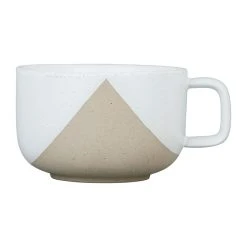 SEMA DESIGN Tasse à Thé Avec Support En Grès Indigo, Blanc Et Terracotta -courba -SEMA DESIGN Magasin 76109 DET02 WEB
