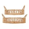SEMA DESIGN Lot De 2 Plateaux En Rotin Naturem - Flora Gipsy -SEMA DESIGN Magasin 76147 DEB WEB