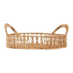 SEMA DESIGN Lot De 2 Plateaux En Rotin Naturem - Flora Gipsy -SEMA DESIGN Magasin 76147 DET01 WEB