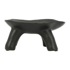 SEMA DESIGN Plateau Sur Pied En Grès Noir - Face -SEMA DESIGN Magasin 76169 DET02 WEB