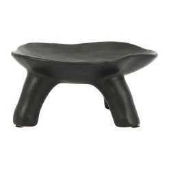 SEMA DESIGN Plateau Sur Pied En Grès Noir - Face -SEMA DESIGN Magasin 76169 DET03 WEB