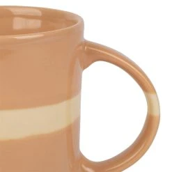 SEMA DESIGN Mugs X3 Terracotta, émeraude Et Corail 37.5cl En Porcelaine - Sweet Leaves -SEMA DESIGN Magasin 76869 DET01 WEB