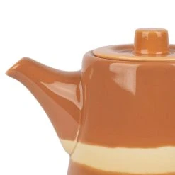 SEMA DESIGN Théière Avec Filtre Terracotta 1.1l En Porcelaine - Sweet Leaves -SEMA DESIGN Magasin 76870 DET02 WEB