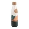 SEMA DESIGN Gourde Isotherme Sunset Terracotta Et Vert 50cl En Inox - Sweet Leaves -SEMA DESIGN Magasin 76945 DEB WEB