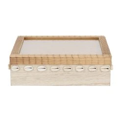 SEMA DESIGN Boite à Thé 9 Compartiments Sable Et Coquillages - Blue Sand