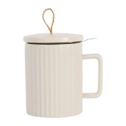 SEMA DESIGN Tisanière Beige Avec Filtre écru 47.5cl En Grès - Sweet Leaves