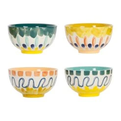 SEMA DESIGN Bols X4 Multicolore 32.5cl En Grès - Belle Vie