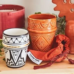 Chabi Chic Tasse Marsala Et Doré D8xh11cm - Beldi Empreinte -SEMA DESIGN Magasin c9b05 amb hd fds cat23 0019